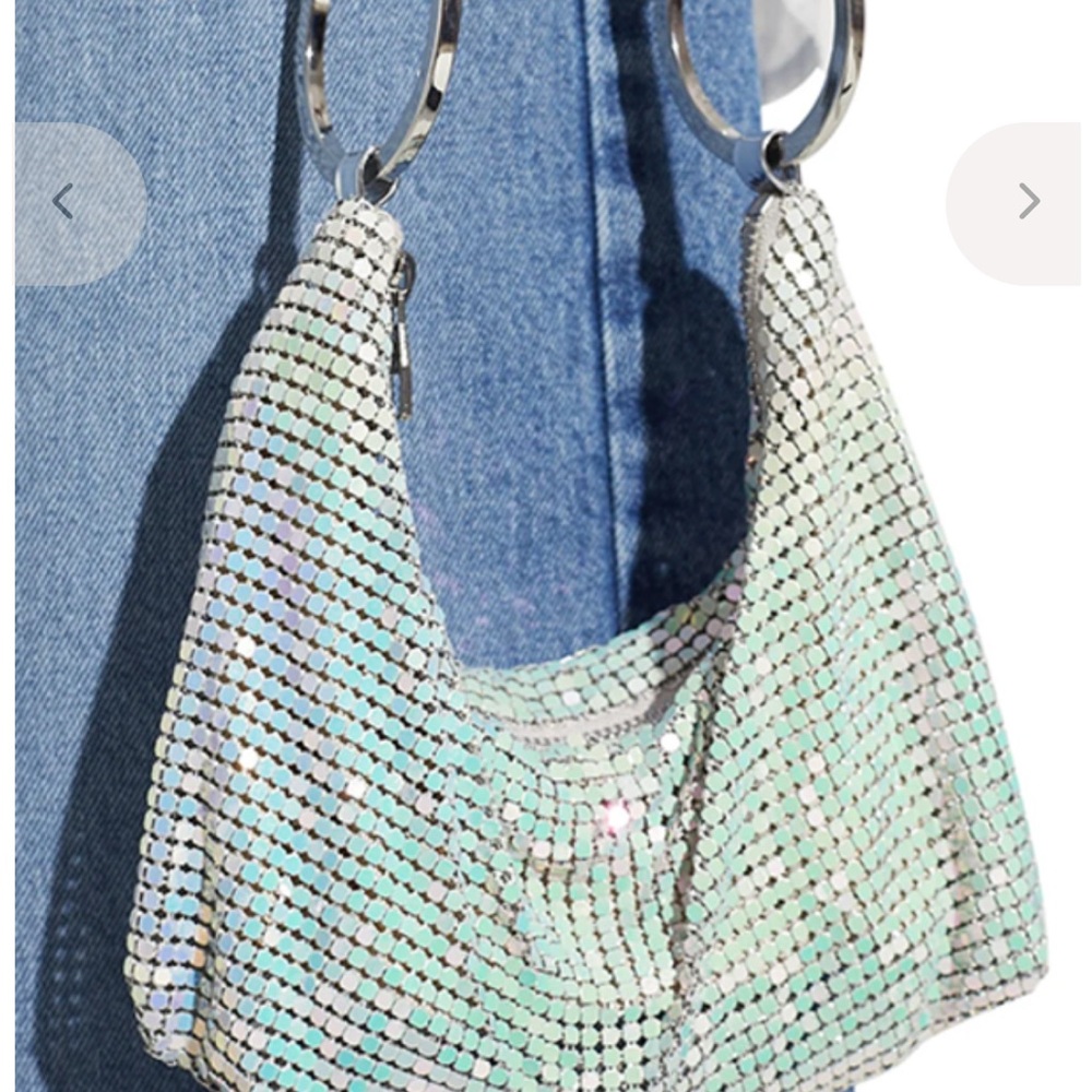 Simon Miller Iridescent Silver Shoulder Bag